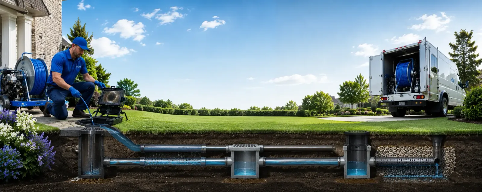 Outdoor drain cleaning information for Travis Afb, CA
